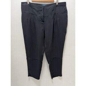 Derek Lam Designation‎ Cropped Pleated Black Pants Size 16 NWOT